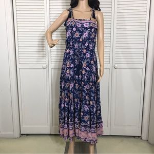 Sea Lustre Floral Bohemian Maxi Dress Small & Medium